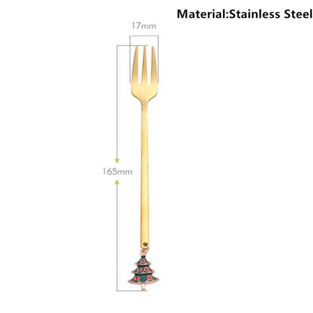 Metal Merry Christmas Spoons