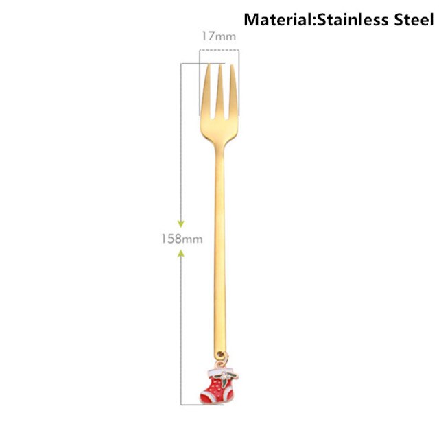 Metal Merry Christmas Spoons