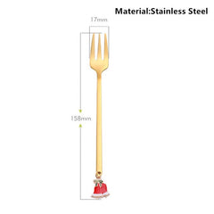 Metal Merry Christmas Spoons