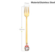 Metal Merry Christmas Spoons