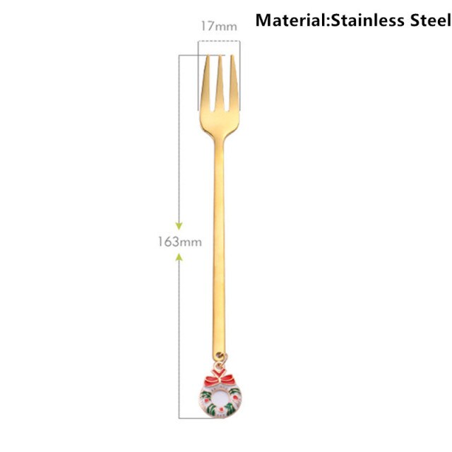 Metal Merry Christmas Spoons