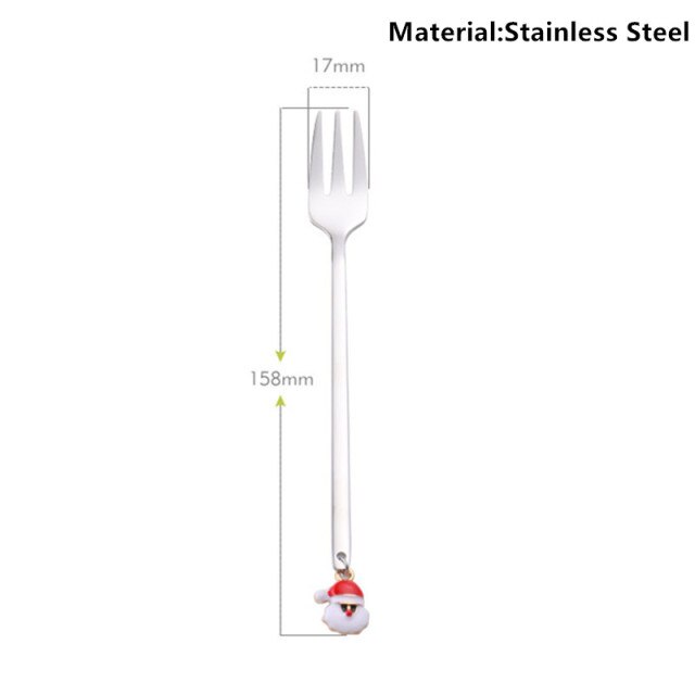 Metal Merry Christmas Spoons