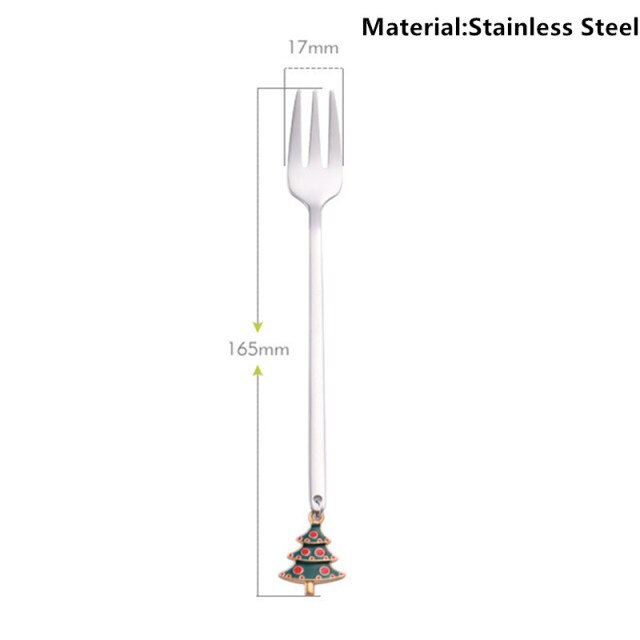 Metal Merry Christmas Spoons