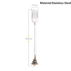 Metal Merry Christmas Spoons