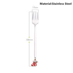 Metal Merry Christmas Spoons