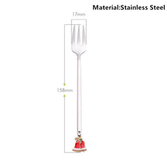 Metal Merry Christmas Spoons