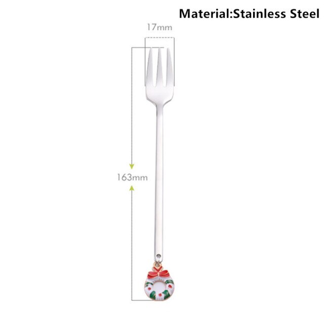 Metal Merry Christmas Spoons