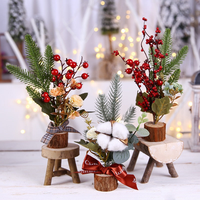 Artificial Christmas Berry Branches