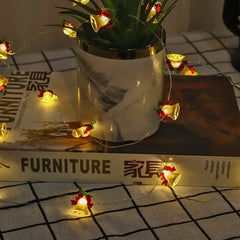Battery-Powered Holiday Character LED String Lights