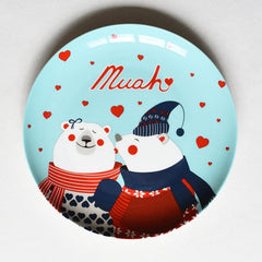 Hand-painted Christmas Ceramic Plate