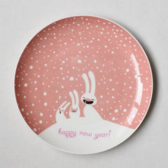 Hand-painted Christmas Ceramic Plate