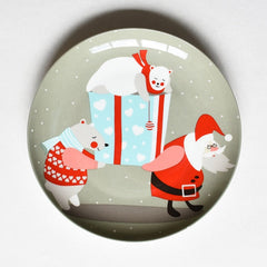 Hand-painted Christmas Ceramic Plate