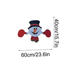 Snowman Fence Peeker Outdoor Decoration