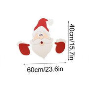 Santa Claus Christmas Fence Peeker