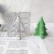3D Christmas Tree Plastic Candle Mold