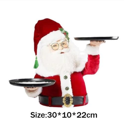Santa and Snowman Snack Serving Tray
