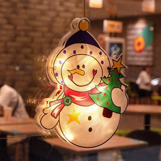 Suction-Cup Christmas Window Lights