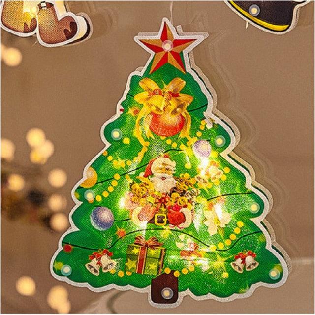 Suction-Cup Christmas Window Lights