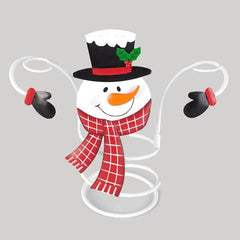 Snowman Wine Bottle and Glass Holder