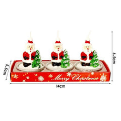 Christmas Pinecone & Santa Tealight Candles