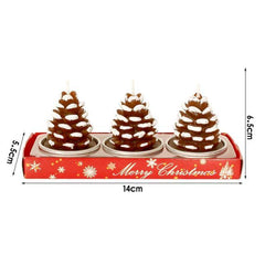 Christmas Pinecone & Santa Tealight Candles