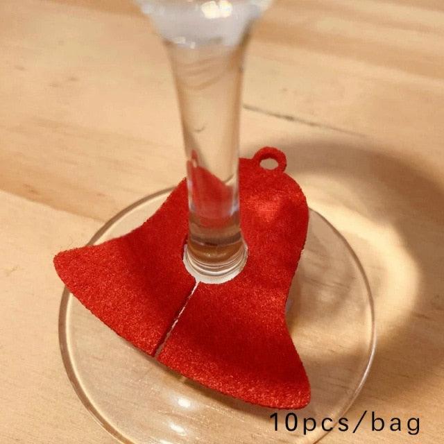 Felt Christmas Wine Glass Rings