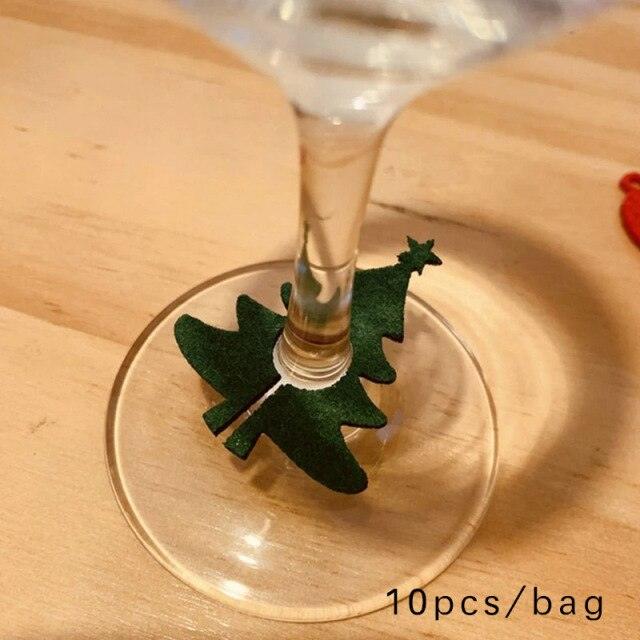 Felt Christmas Wine Glass Rings