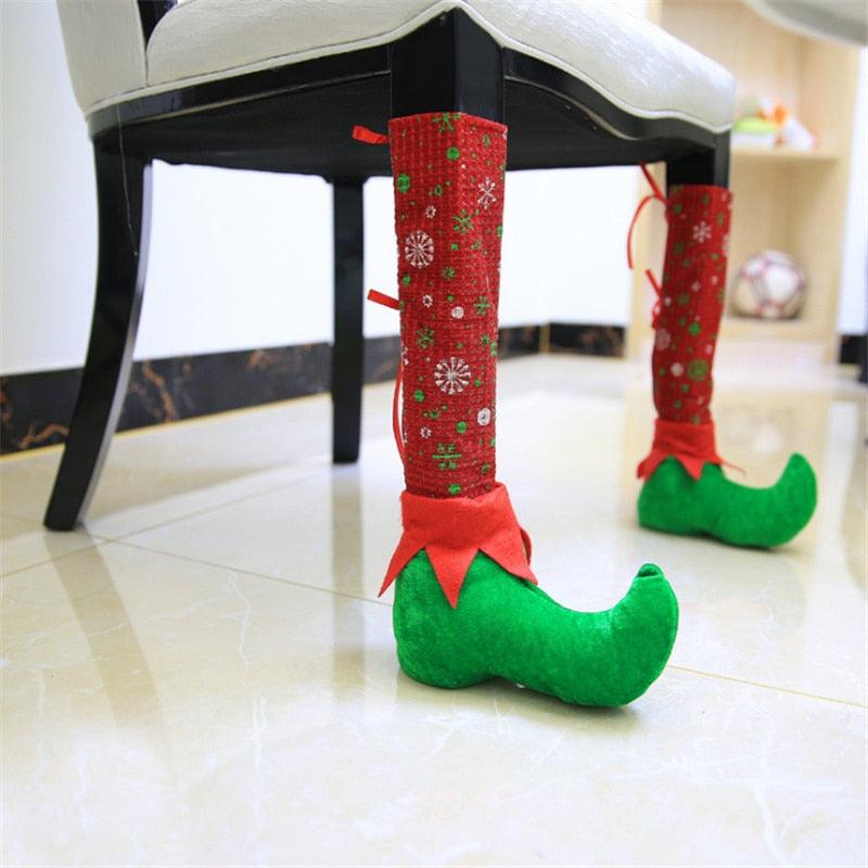 Christmas Elf Chair Leg Covers