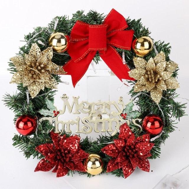 Merry Christmas Decorations for Home LED Glowing Garland