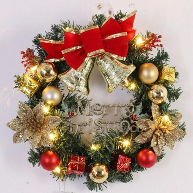 Merry Christmas Decorations for Home LED Glowing Garland