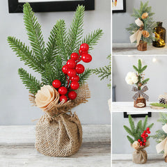 Mini Artificial Christmas Tree for Desks
