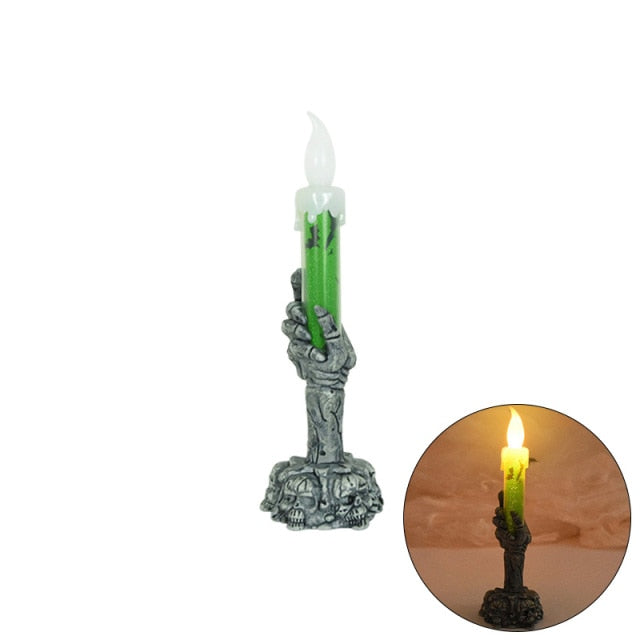 Skeleton Hand Flameless LED Halloween Candles