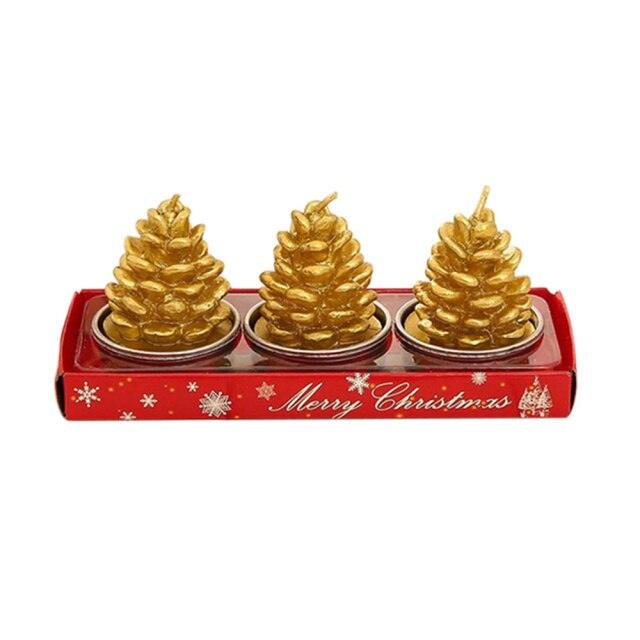 Santa House Themed Christmas Candles