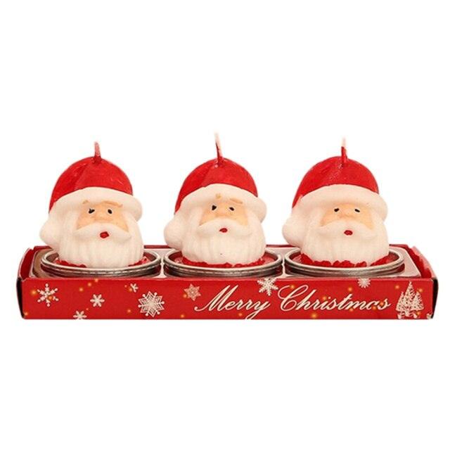 Santa House Themed Christmas Candles