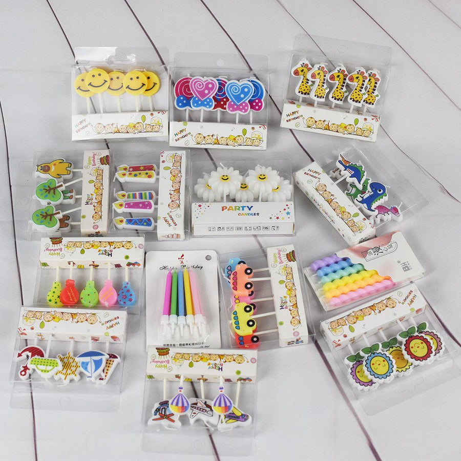 Animal Birthday Cake Candles, 18 Designs