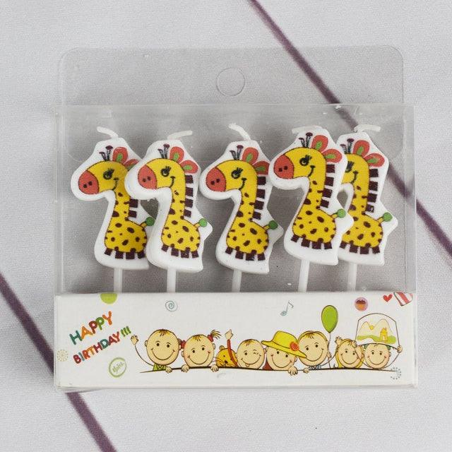 Animal Birthday Cake Candles, 18 Designs