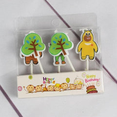 Animal Birthday Cake Candles, 18 Designs