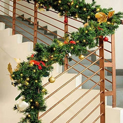 Green Rattan Christmas Wreath
