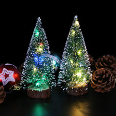 Frosted Green Tabletop Christmas Tree