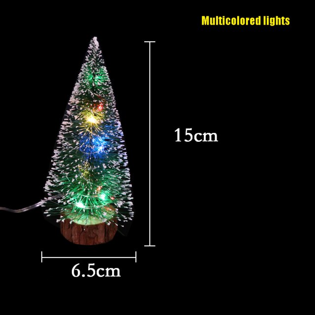 Frosted Green Tabletop Christmas Tree