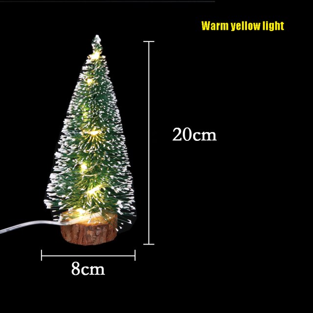 Frosted Green Tabletop Christmas Tree