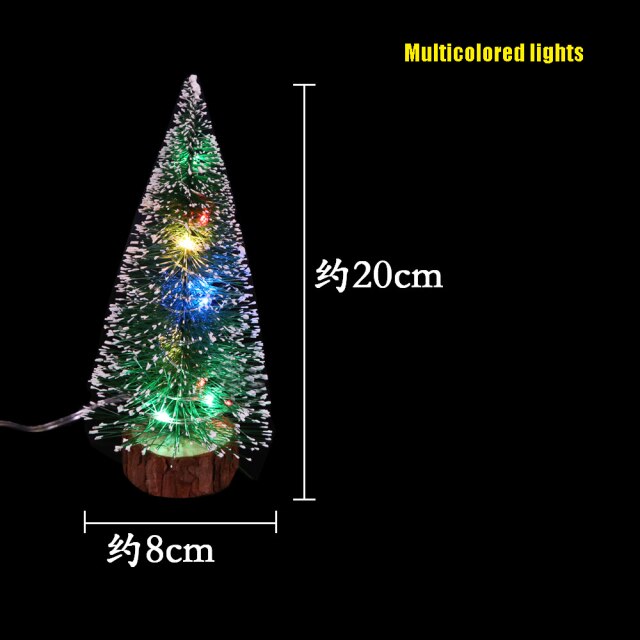 Frosted Green Tabletop Christmas Tree