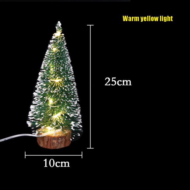 Frosted Green Tabletop Christmas Tree