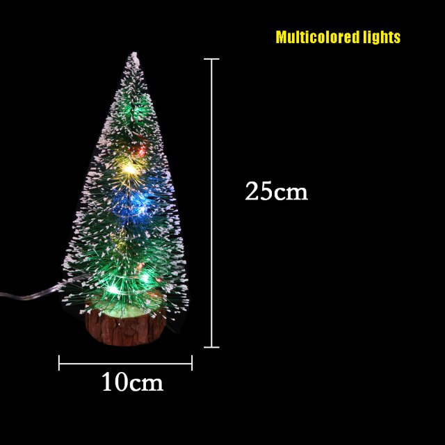 Frosted Green Tabletop Christmas Tree