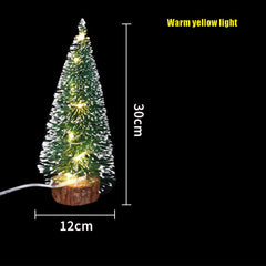 Frosted Green Tabletop Christmas Tree