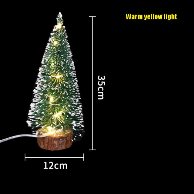 Frosted Green Tabletop Christmas Tree