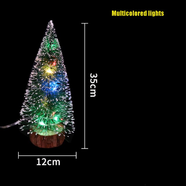 Frosted Green Tabletop Christmas Tree