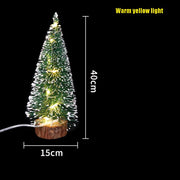 Frosted Green Tabletop Christmas Tree