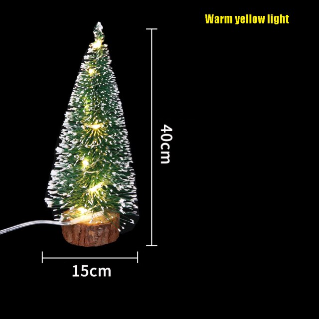 Frosted Green Tabletop Christmas Tree