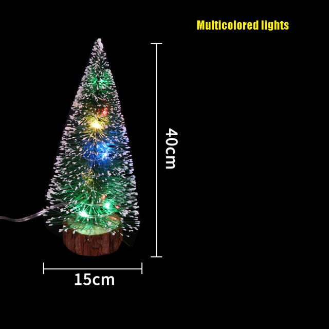 Frosted Green Tabletop Christmas Tree